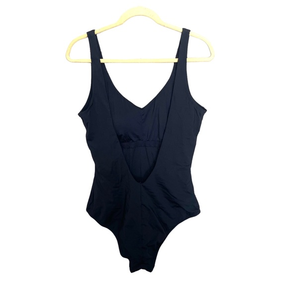 Andie Ibiza Black One Piece V Neck Swimsuit Bathing Suit - Picture 4 of 5